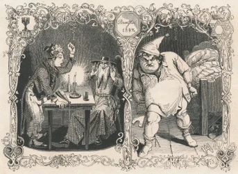 Gambrinus Eavesdropping on Bacchus and Noah